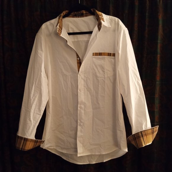Coofandy  Mens Casual Dress Shirt Button down Long Sleeve Size  Large - Picture 4 of 4